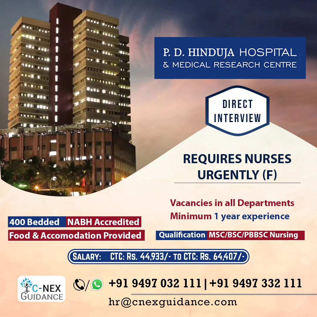 Nursing Recruitment for Medanta Medicity Hospital, Gurgaon, Delhi - C-Nex  Guidance Private Limited
