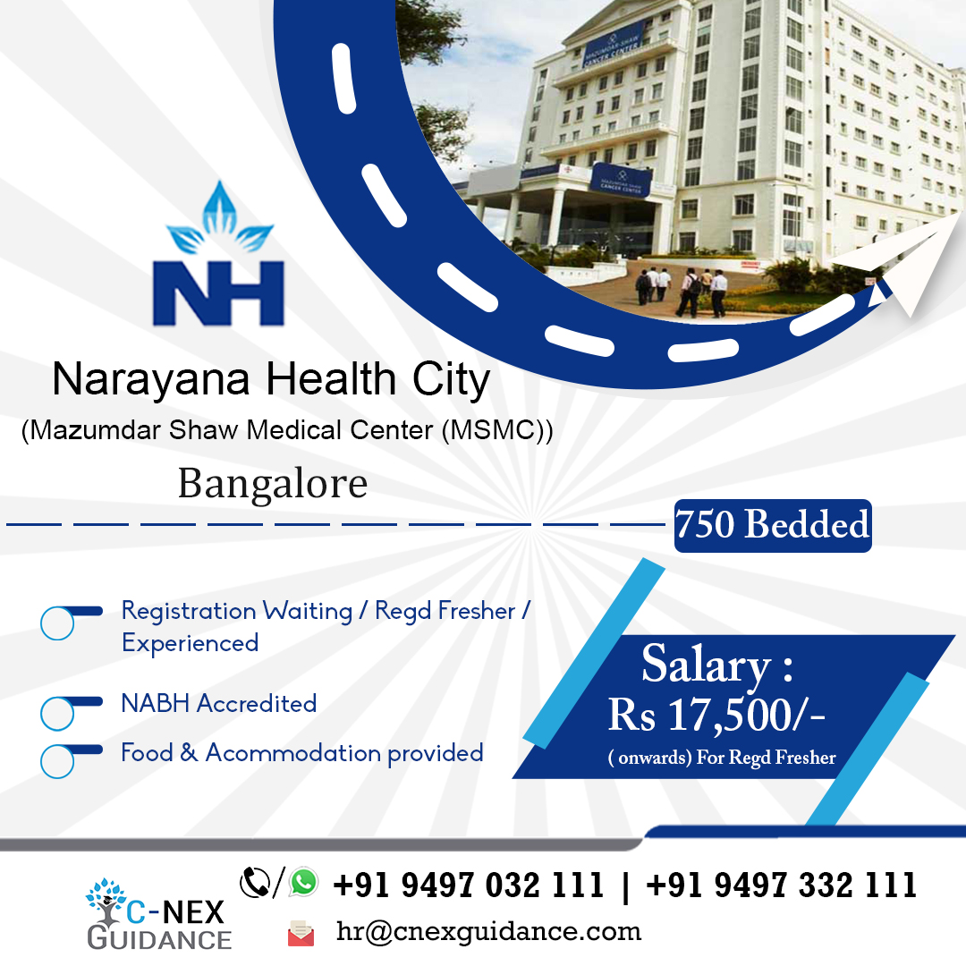 Narayana Health City Nursing Recruitment