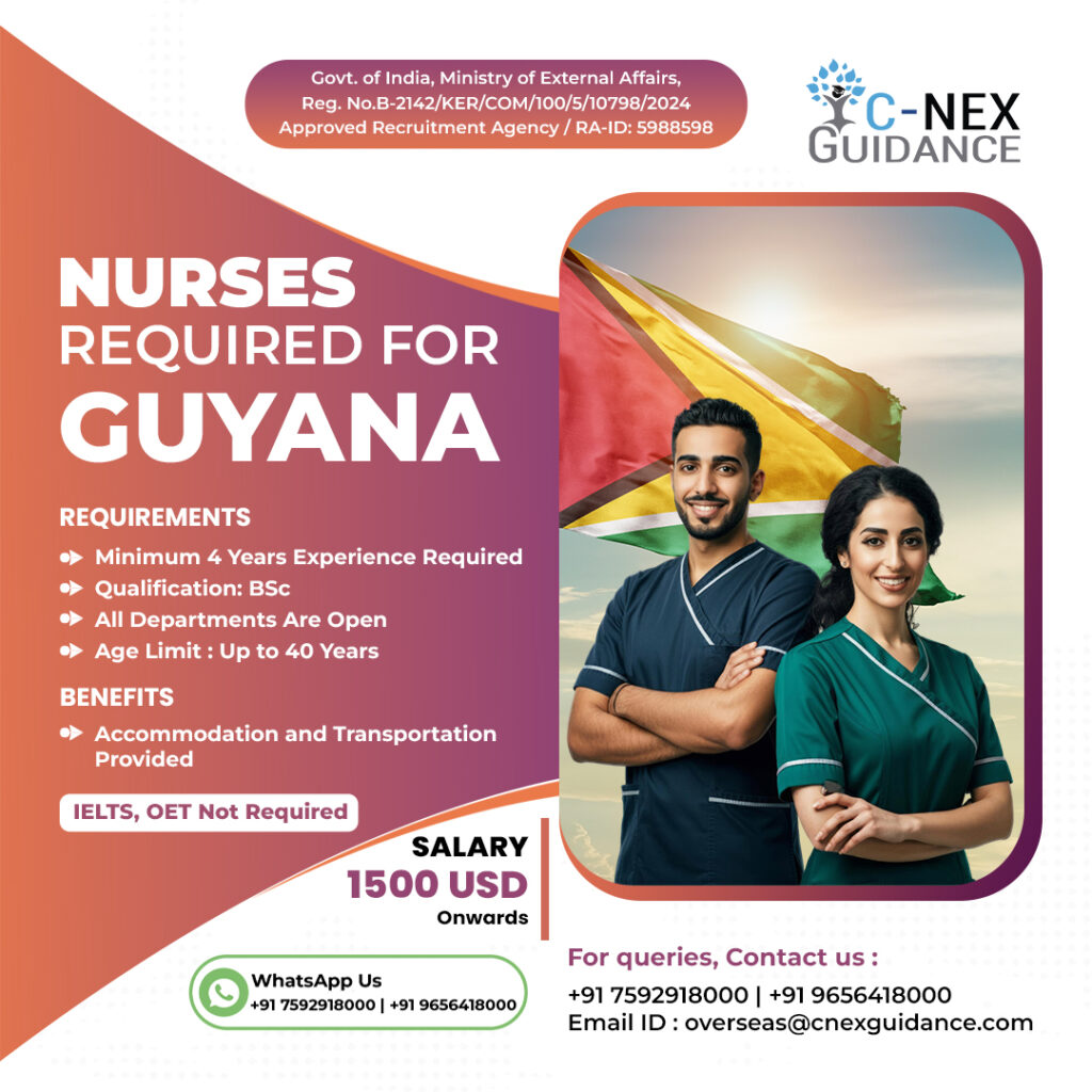 Guyana Nursing Jobs: Excellent Opportunities for Indian Nurses