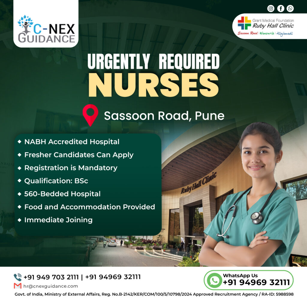 Nursing Recruitment for Ruby Hall Clinic Pune